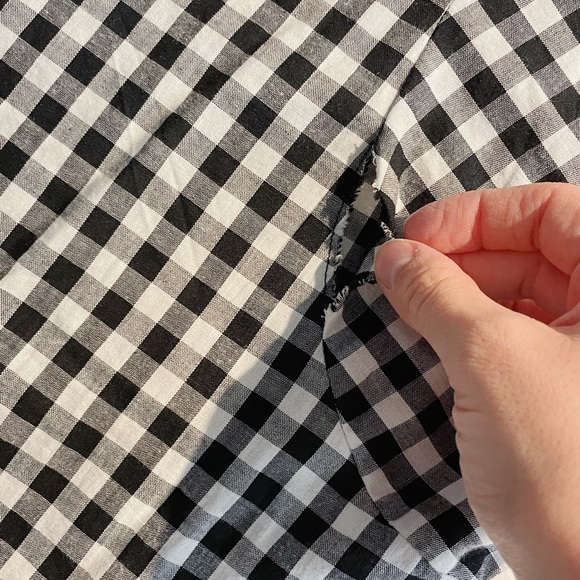 SHEIN Black and White Gingham Mini-Dress - Picture 3 of 3